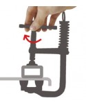 MSZ 90- Magnetyczny ścisk śrubowy z szybkozłączką sprężynową i magnetycznym mocowaniem typu V-clamp