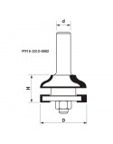 Frez kształtowy CNC PREMIUM D 41xH 25,4xd 12 profil wzdłużny do ramek drzwi meblowych z łożyskiem dolnym