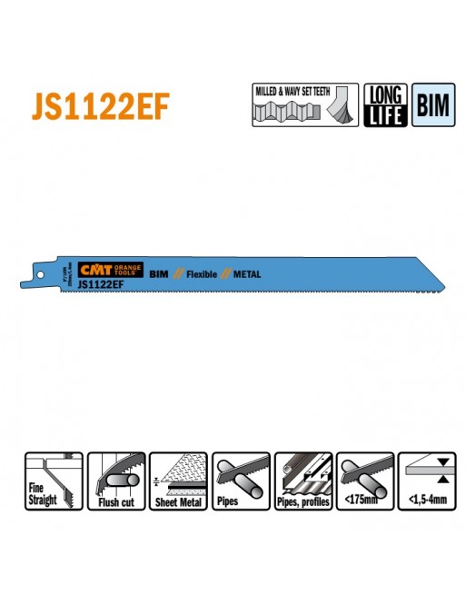 JS1122EF-20 Piła szablasta L   225 I   205 H   19 K   0,90 TS    1,4