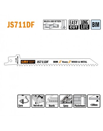 JS711DF-5 Piła szablasta L   150 I   130 H   12 K   1,25 TS    4,3