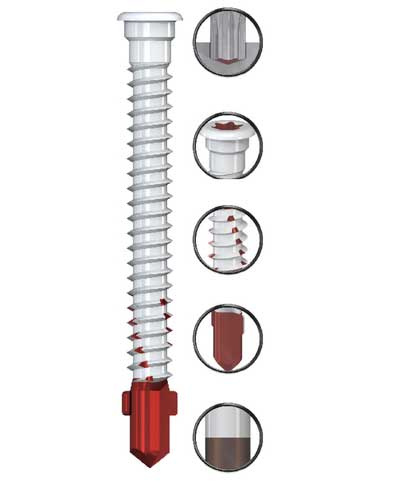 Wkręty do sztachet ogrodzeniowych Reisser 5,5x70, 250 szt powłoka DeltaSeal