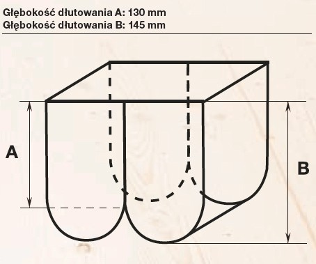 Dłutownica SKS 130 z łańcuchem 14 mm