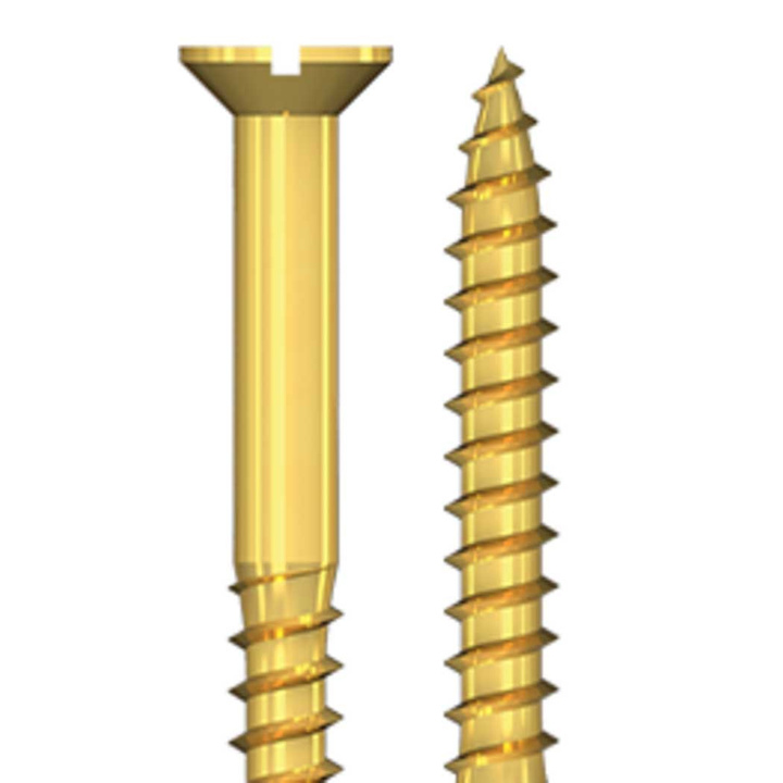 Wkręt mosiężny, 3,0 mm, główka stożkowa DIN 97, gniazdo płaskie , gwint niepełny, 200 sztuk