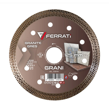 Tarcza diamentowa tnąca 125mm Ferrati GRANI