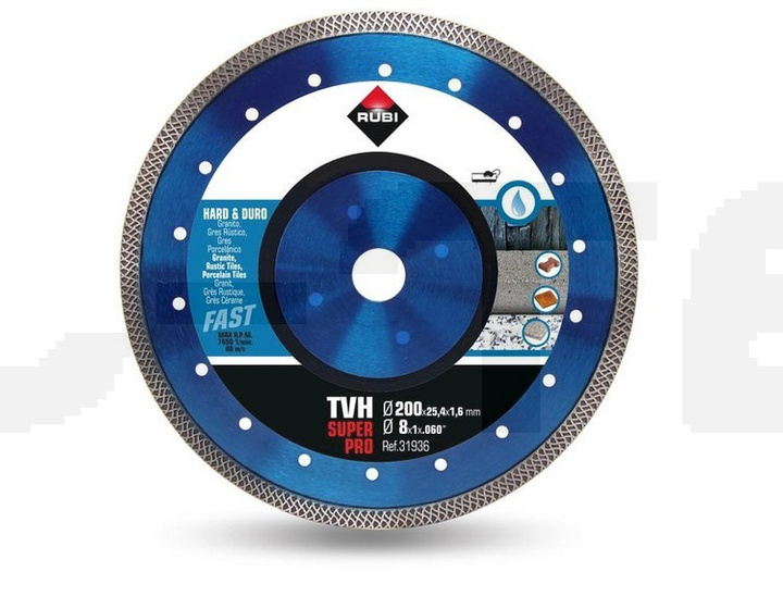 Tarcza diamentowa do materiałów twardych obrzeże TURBO VIPER - TVH 200 SUPERPRO