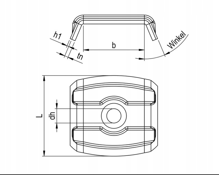 Kaloty do blach trapezowych Reisser W36/40 Antracyt RAL 7016 100 sztuk