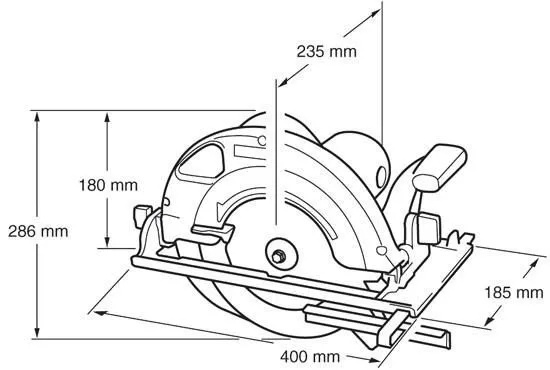 Piła tarczowa Makita 2000 W 30 mm