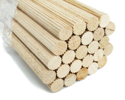 Kołki bukowe Fi 10 mm, 100 cm, 50 sztuk