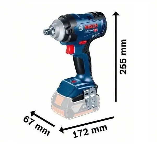 Klucz udarowy akumulatorowy 18V Bosch GDS 18V-400